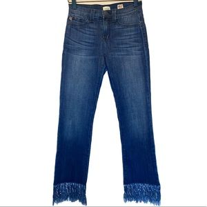 Sneak Peek Fringe Hem Skinny Ankle Jeans Size 1